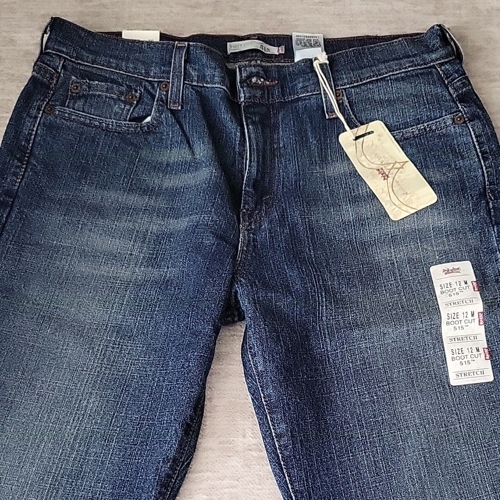 Levi's 515 Indigo Bootcut Jeans - Picture 2 of 5